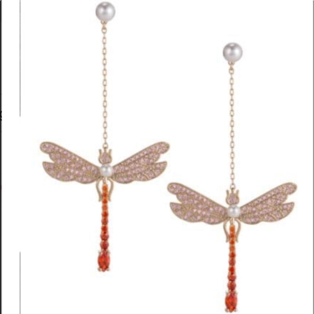 BOGO 1/2 Off NIB Dragonfly Drop Earrings
